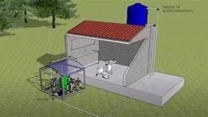 Sistema casero de tratamiento de agua lluvia